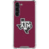 Texas A&M University Black Logo Galaxy S24 FE Clear Case